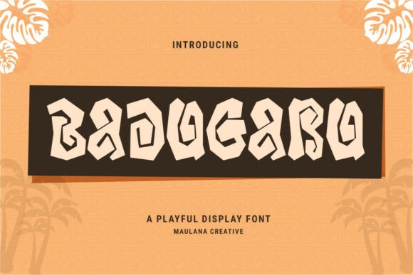 Badugaru: The Playful Display Font for Handmade Brands