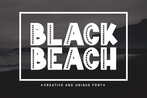 Black Beach: A Whimsical Handwritten Display Font for Branding