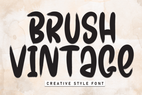 Brush Vintage: A Neat Display Font for Small Business Branding