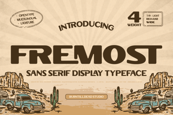 Fremost: The Bold Western Display Font for Crafters