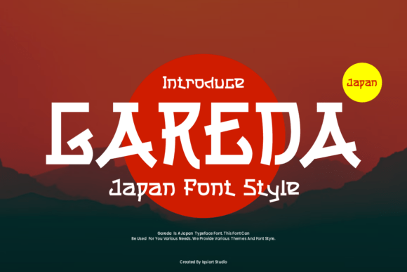 Gareda: A Bold Japanese Display Font for Makers
