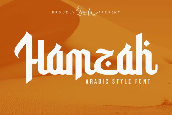 Hamzah: A Modern Arabic-Style Display Font for Elegant Editorial Design