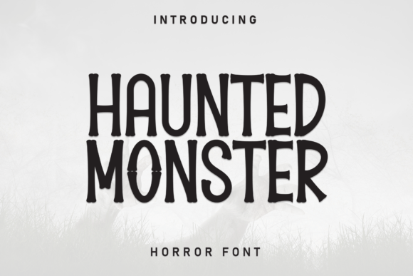 Haunted Monster: A Friendly Display Font for Modern Editors