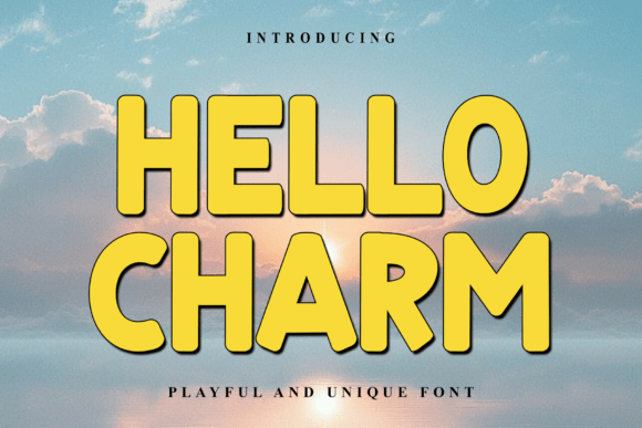 Hello Charm1: The Bold Display Font for Viral Content