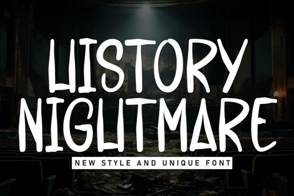 History Nightmare Font for Handmade Labels and Signs