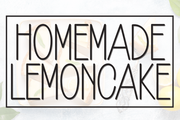 Homemade Lemoncake: A Friendly Display Font for Makers