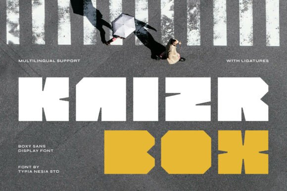 Kaizr Box: A Bold Display Font for Modern Editorial Design