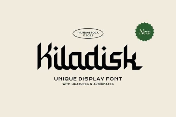 Kiladisk Font Review: A Sharp Geometric Display for Modern Branding