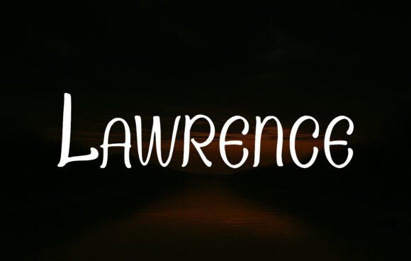 Lawrence: A Handwritten Display Font for Modern Editorial Design