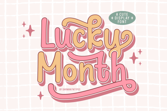 Lucky Month: A Whimsical Display Font for Creative Projects