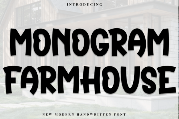 Monogram Farmhouse Typeface for Festive Campaigns