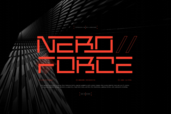 Nero Force: A Modern Display Font for Editorial Impact
