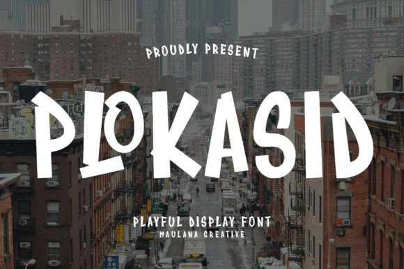Plokasid: A Playful Display Font for Handmade Brands