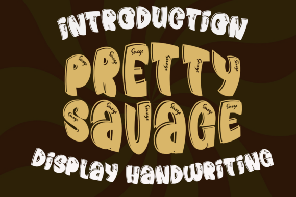 Pretty Savage Font: A Quirky Display for Bold Designs
