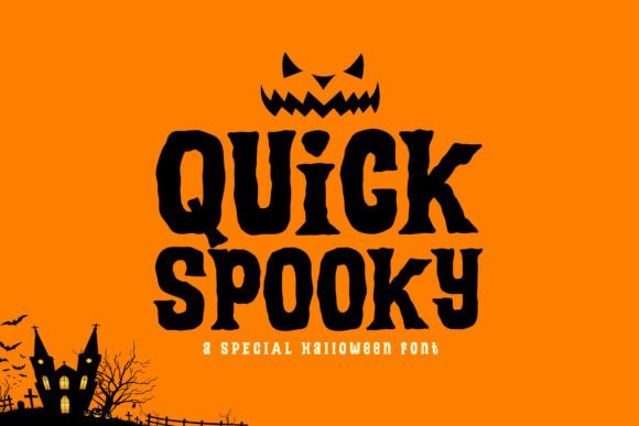 Quick Spooky: A Modern Display Font for Trendy Brands