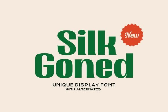 Silk Goned: The Bold Display Typeface for Viral Campaigns