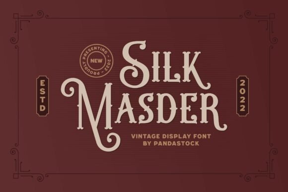 Silk Masder: A Vintage Display Font for Editorial Elegance