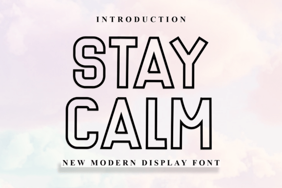 Stay Calm: The Festive Display Font for Holiday Branding