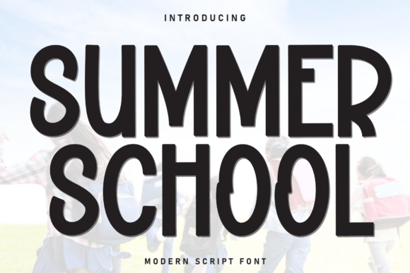 Summer School: The Friendly Display Font for Small Business Branding
