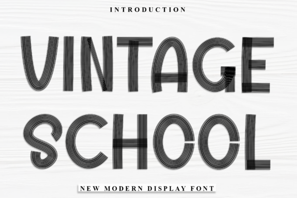 Vintage School: A Festive Display Font for Holiday Branding